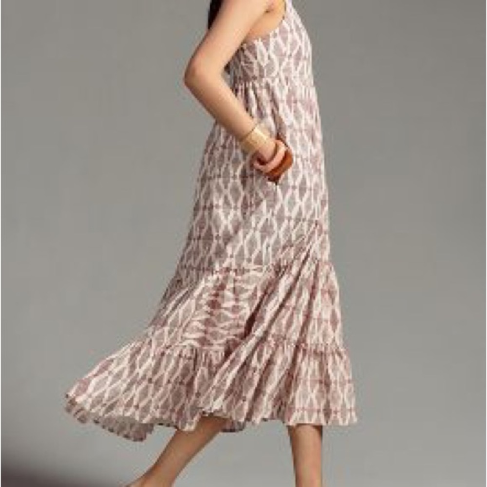 NWT anthropology size XL square neck tiered swing dress.